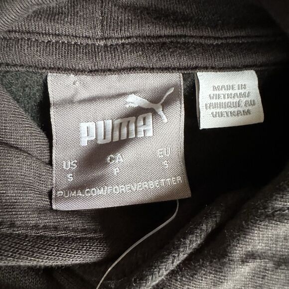 Puma Unisex Logo Hoodie Sweatshirt Size S NWT Regular Fit - Picture 3 of 4
